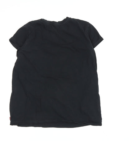 Womens UK Size S Levi's Black Basic T-Shirt