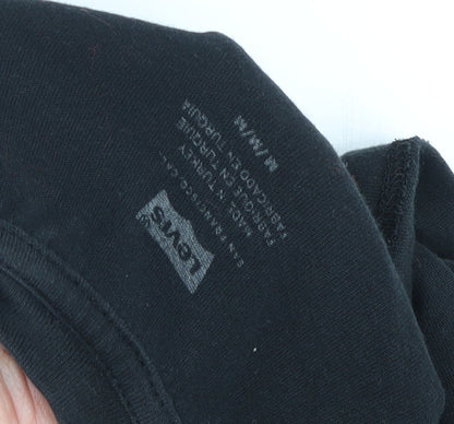 Womens UK Size S Levi's Black Basic T-Shirt