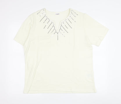 Womens UK Size L Damart White  T-Shirt