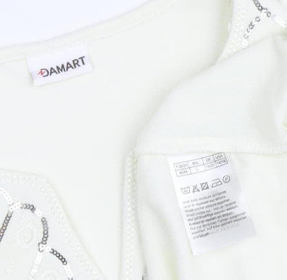 Womens UK Size L Damart White  T-Shirt