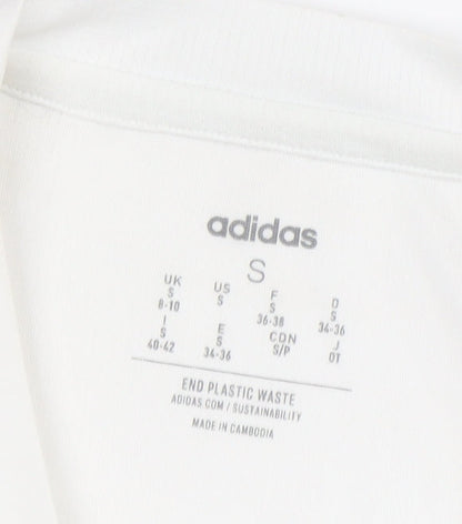 Adidas Unisex White S Basic T-Shirt Gymwear