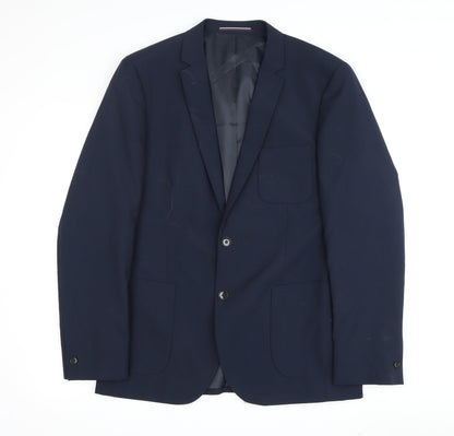 Mens UK Size M Jeff Banks Regular Blue Suit Jacket