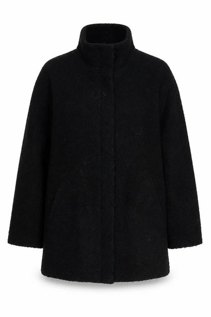 Womens UK Size 12 BHS Black Overcoat
