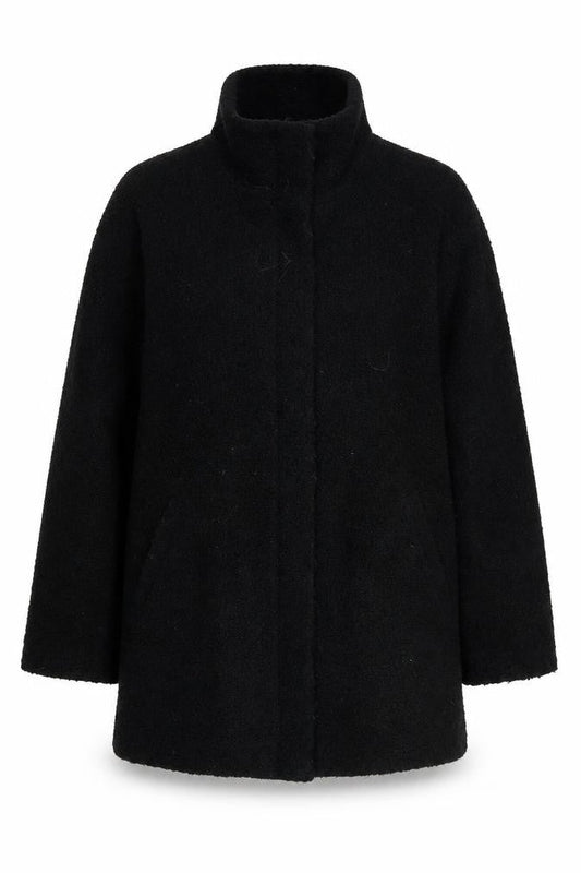 Womens UK Size 12 BHS Black Overcoat