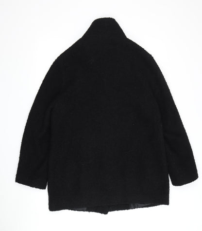 Womens UK Size 12 BHS Black Overcoat
