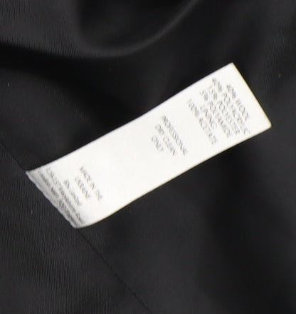 Womens UK Size 12 BHS Black Overcoat