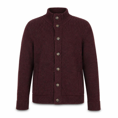 Mens UK Size M William Hunt Red Cardigan Jumper