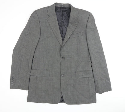 Mens UK Size 40 Jaeger Regular Grey Suit Jacket