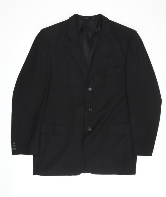 Mens UK Size 44 Copperstone Regular Black Suit Jacket