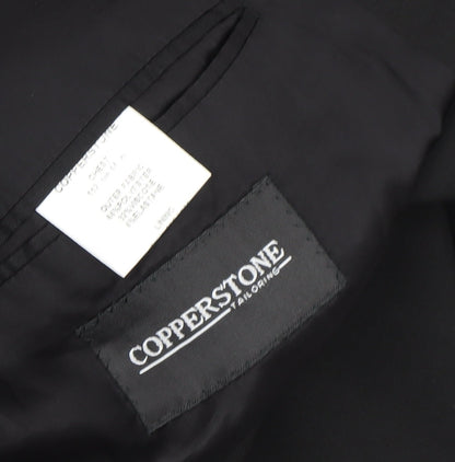 Mens UK Size 44 Copperstone Regular Black Suit Jacket