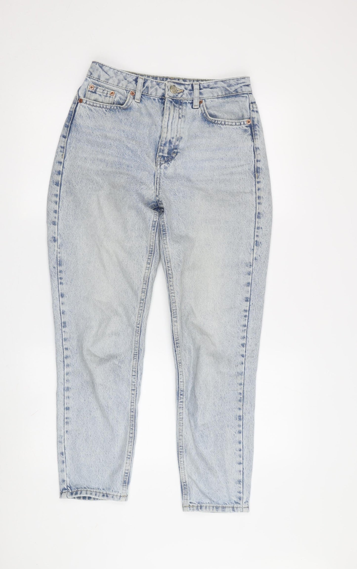 Topshop Women's Blue Mom Jeans Size 6 High Waist