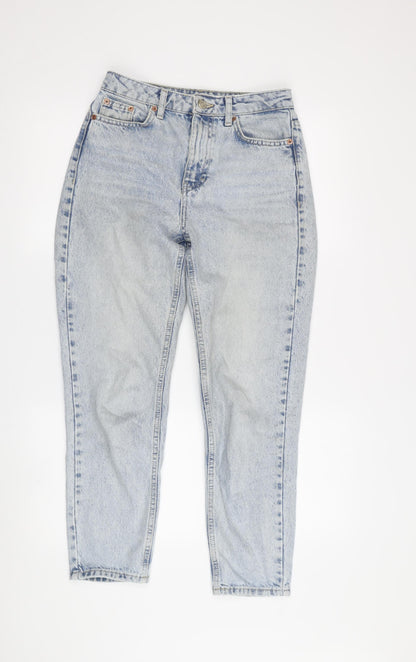 Topshop Women's Blue Mom Jeans Size 6 High Waist
