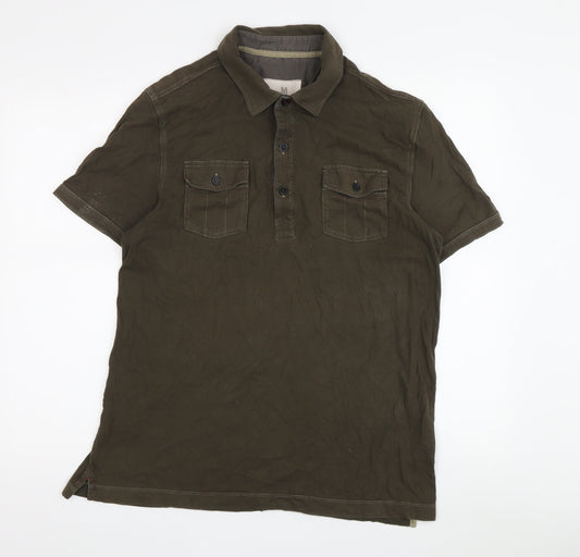 Banana Republic Men's Brown Polo, M, Organic Cotton