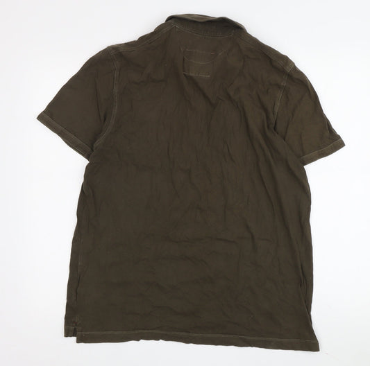 Banana Republic Men's Brown Polo, M, Organic Cotton