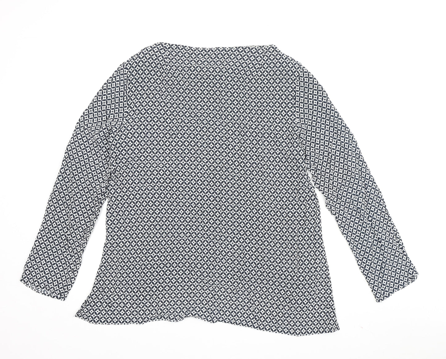 Zara Woman Multicoloured Geometric Blouse, Size M