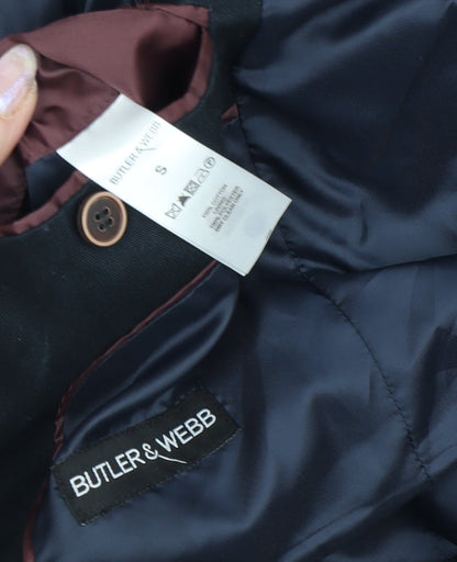 Mens UK Size S Butler & Webb Black Basic Jacket