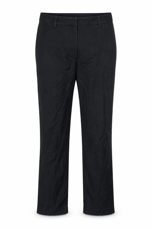 Womens UK Size 8 Mint Velvet Regular Fit Chino Black Trousers