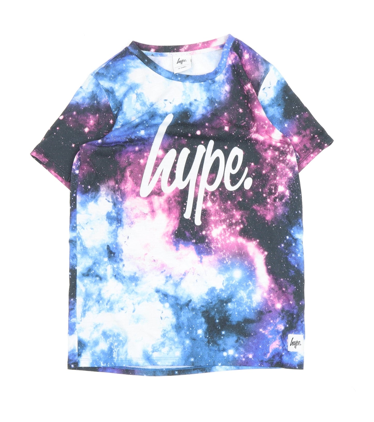 Hype Boys Multicoloured Galaxy Graphic T-Shirt 13 Years