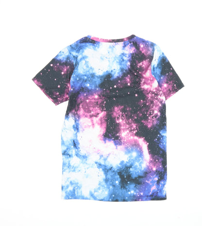 Hype Boys Multicoloured Galaxy Graphic T-Shirt 13 Years