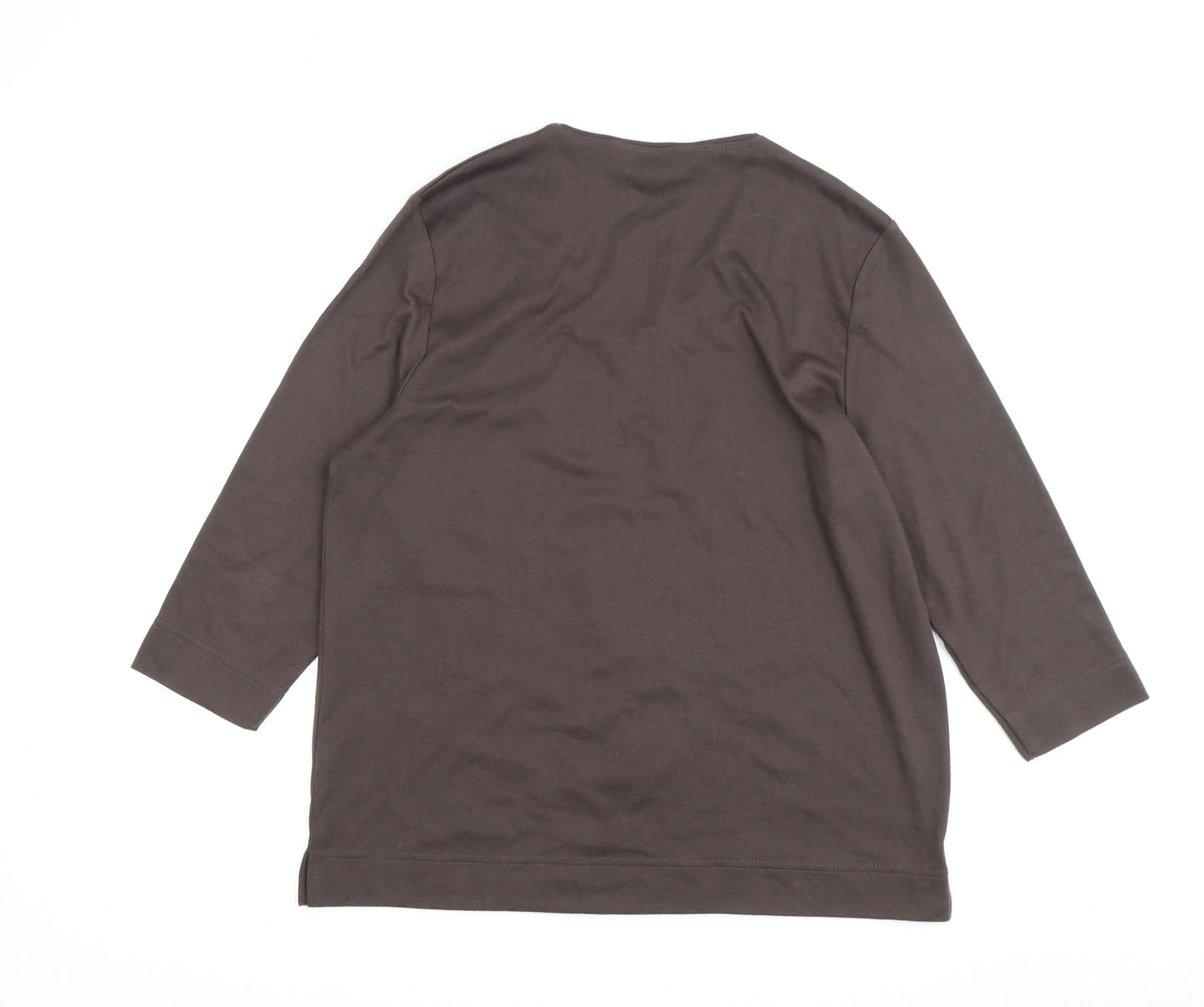 Womens UK Size 14 TIGI Wear Grey Basic T-Shirt