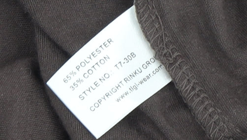 Womens UK Size 14 TIGI Wear Grey Basic T-Shirt