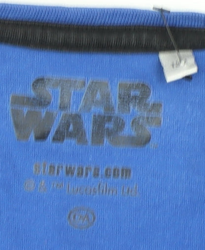 Star Wars Boys Blue Graphic Long Sleeve T-Shirt - Size M