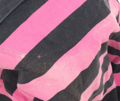 Brook Taverner Men's Polo XL Pink Striped Short Sleeve