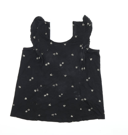 Womens UK Size 12 Fat Face Black  Blouse
