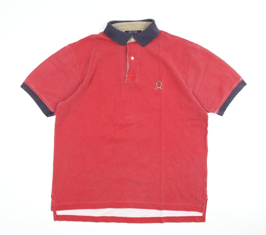 Tommy Hilfiger Men's Red Polo Shirt M