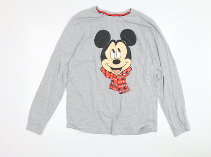 Unisex Adults UK Size M Disney Grey Jersey T-Shirt