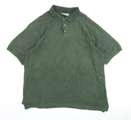 Tom Hanson Men's Green Polo Shirt XL Cotton Casual