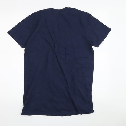 Marvel Men's Blue Captain America T-Shirt Size M