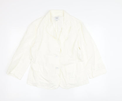 Womens UK Size 10 Gap White Basic Jacket