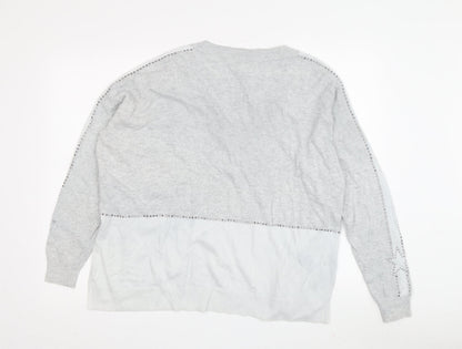 Womens UK Size M Mint Velvet Grey Pullover Jumper