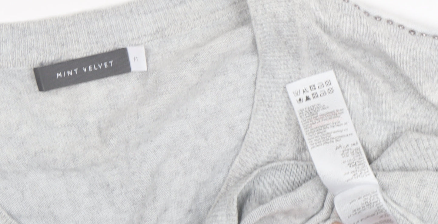 Womens UK Size M Mint Velvet Grey Pullover Jumper