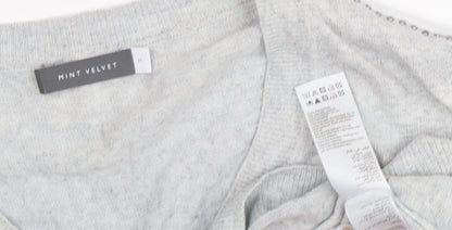 Womens UK Size M Mint Velvet Grey Pullover Jumper