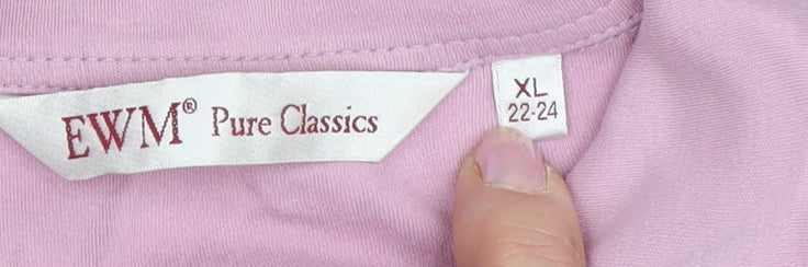 EWM Pure Classics Women's Pink Polo Shirt XL