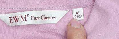 EWM Pure Classics Women's Pink Polo Shirt XL