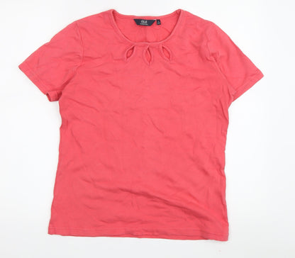 Womens UK Size S Isle Essentials Pink  T-Shirt