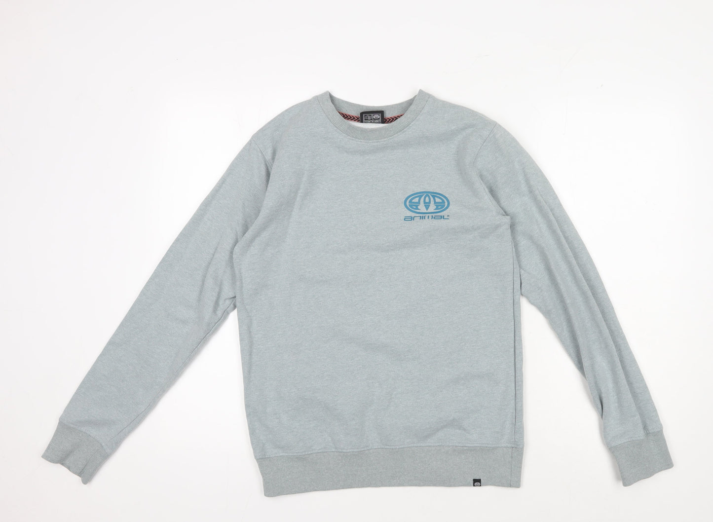Mens UK Size XS Animal Blue Pullover Sweatshirt
