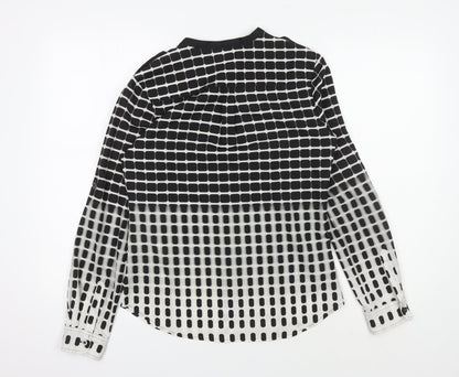 Calvin Klein Women's XS Black Geometric Blouse