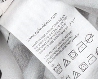 Calvin Klein Women's XS Black Geometric Blouse