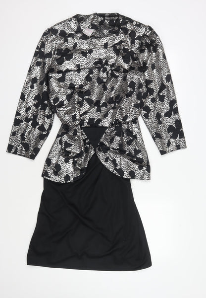 Paige Women's Black Bodycon Dress Size 14, Animal Print