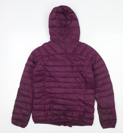 Womens UK Size 10 Trespass Purple Puffer Jacket