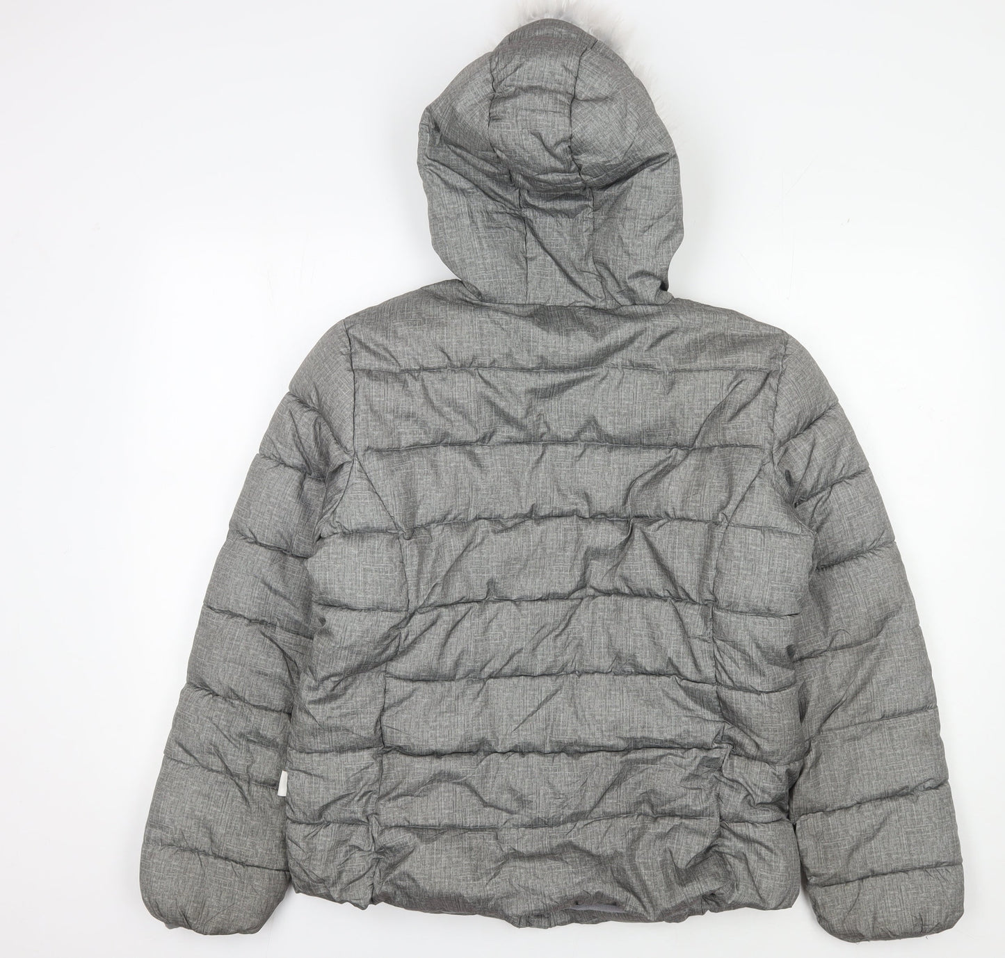 Womens UK Size 12 Lee Cooper Grey Puffer Jacket