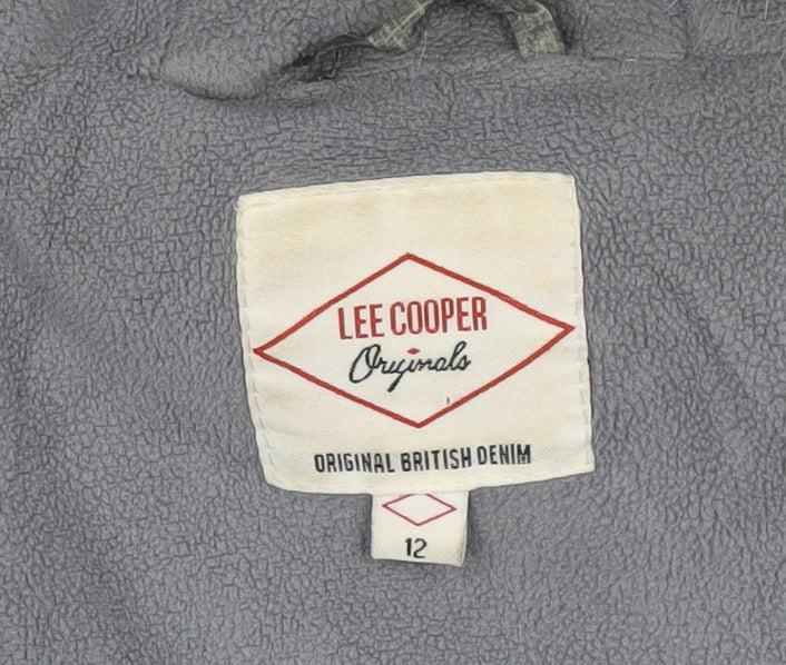 Womens UK Size 12 Lee Cooper Grey Puffer Jacket