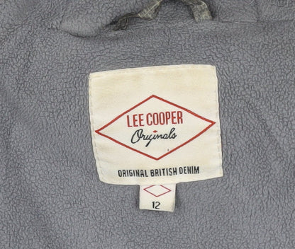 Womens UK Size 12 Lee Cooper Grey Puffer Jacket