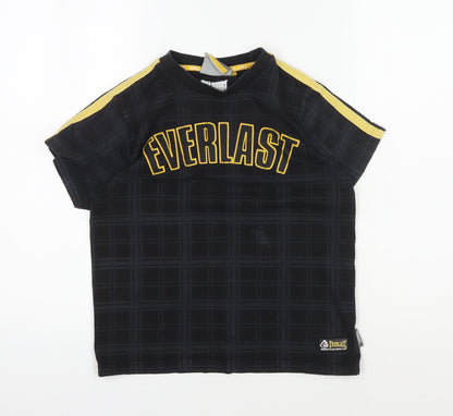 Everlast Boys' Black T-Shirt, Size 9-10 Years, Comfortable & Stylish