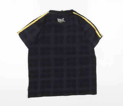 Everlast Boys' Black T-Shirt, Size 9-10 Years, Comfortable & Stylish