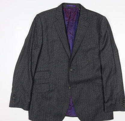 Mens UK Size 44 Ted Baker Regular Grey Suit Jacket